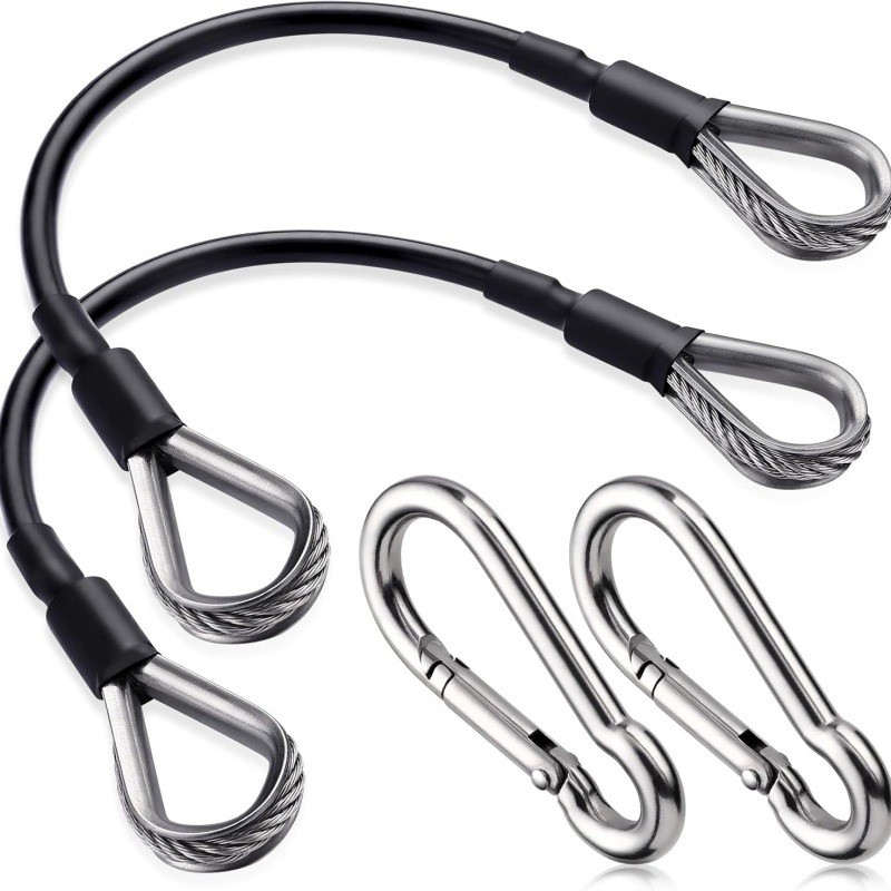 Lat Pulldown Cable - 1/2Pcs 25cm Gym Cable Extension Compatible