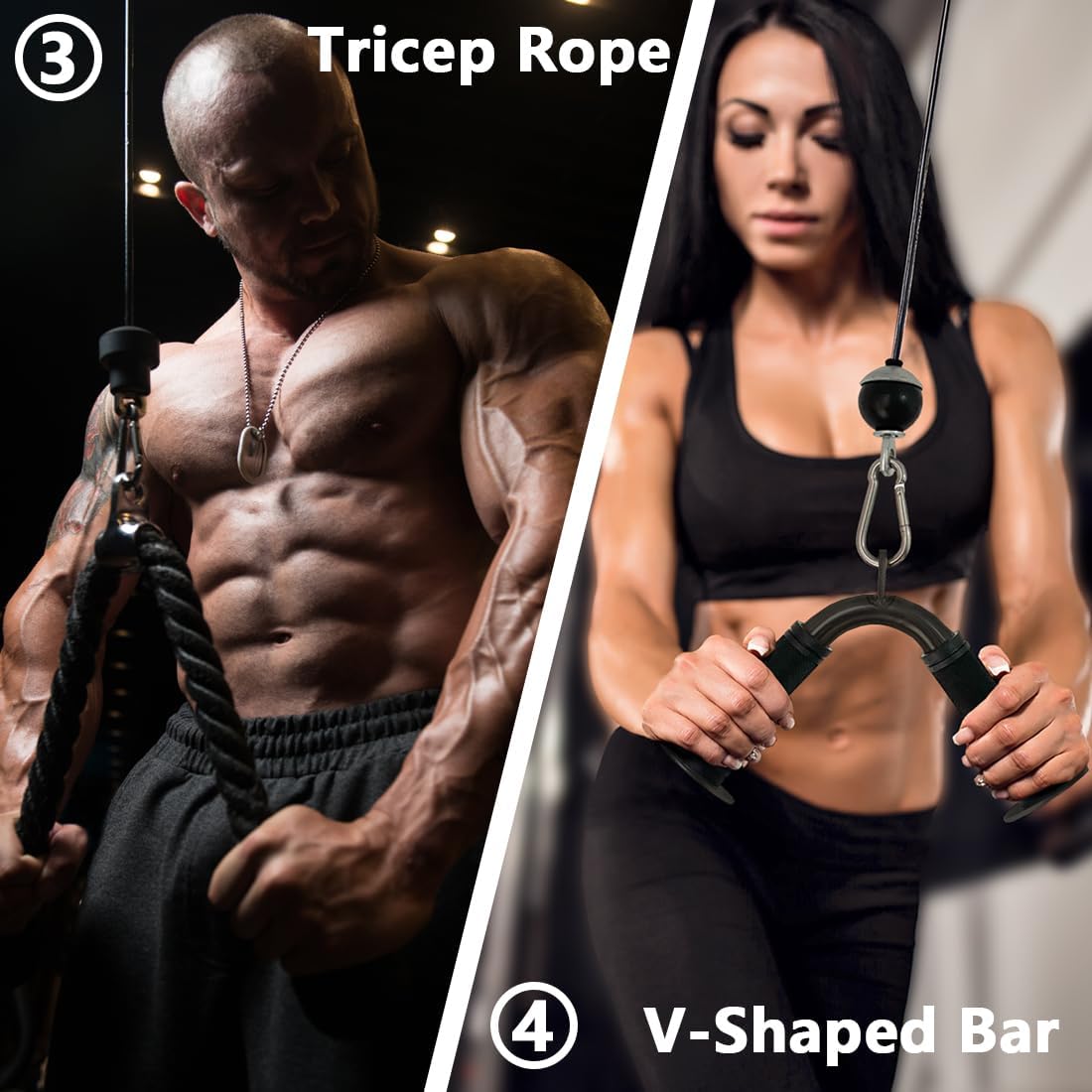 Home Gym Cable Attachments Set - огляд і ціна Lat Pulldown Cable
