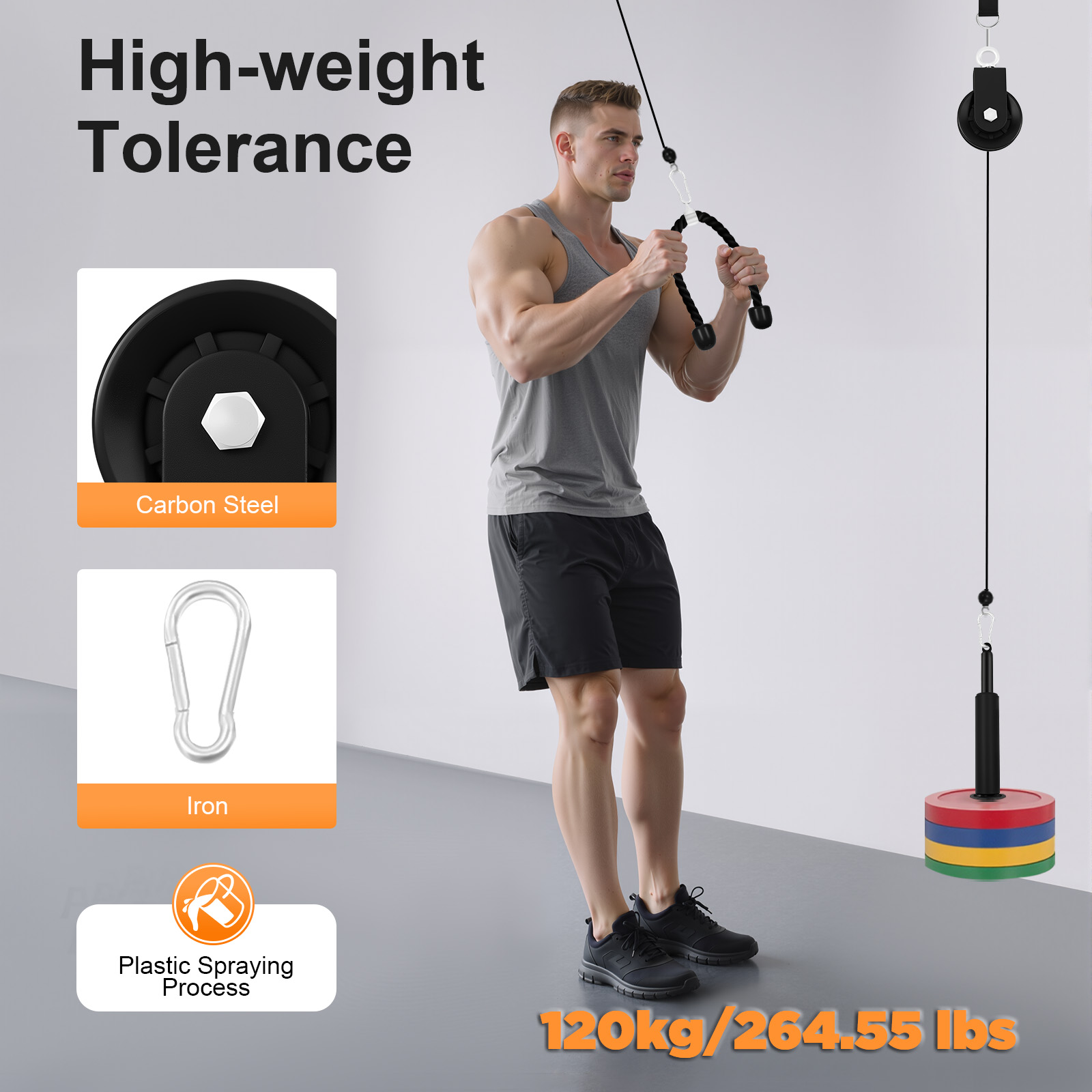 120kg Cable Pull Fitness Syste - огляд і ціна Home Gym Cable Machine
